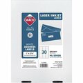 Maco Tag & Label LABEL, LSR, 1X2-5/8, WE, 7500PK MACML3000B